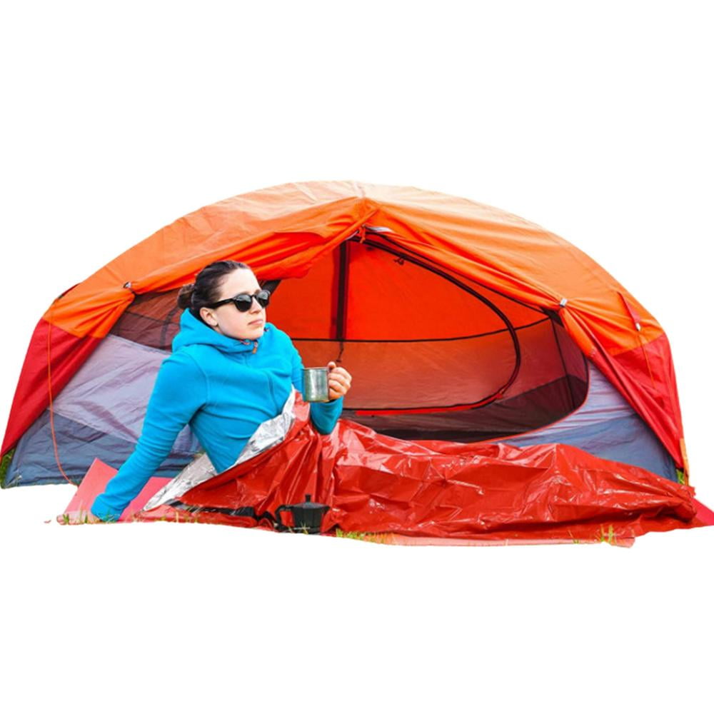 1x outdoor sueño saco de dormir thermal survival camping impermeable u1b3 