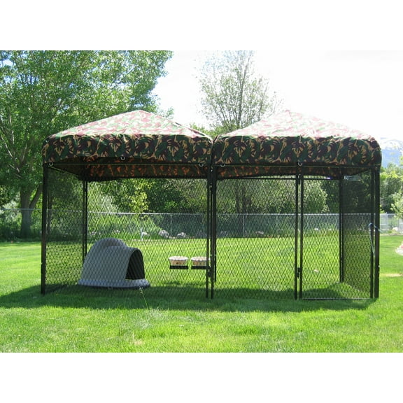 K9 Kennel Store 6’ X 12’ Welded Wire Complete Dog Kennel System