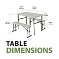 thumbnail image 6 of Lifetime Folding Polyethylene Picnic Table with Benches, 80373, 6 of 11