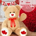 thumbnail image 7 of MaoGoLan 4ft Big Teddy Bear with Love Footprints 47"Giant Bear Plush Toys, 7 of 7