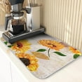 thumbnail image 1 of Coffee Mat Vintage Sunflower Coffee Bar Accessories for Coffee Maker Coffee Machine Coffee Pot Espresso Machine Dish Rack Absorbent Dish Drying Mat Dishes Drainer Pad 16 x 18 Inch, 1 of 6