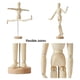thumbnail image 3 of 2Pack,8 Inch & 12 Inch,Human Figure Puppet Model Wooden Male Mannequin Doll Decorative Stand for Sketching & Drawing, 3 of 5