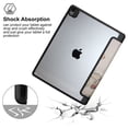 thumbnail image 5 of JYtrend Shockproof Case for iPad Air 11-inch (2024 M2)/ 10.9-inch Air 5 / Air 4, Smart Cover Transparent Clear Back Shell for A2902 A2903 A2588 A2589 A2316 A2324 (Butterfly), 5 of 6