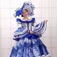 thumbnail image 2 of KEMAO Rococo Baroque Marie Antoinette Dresses 18th Century Renaissance Costumes Historical Period Dress Ball Gown, 2 of 5