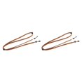 thumbnail image 1 of Transemion Eyeglass Strap Non- for Slip Stretchy Universal Rope Eyewear Sports Retainer Light Brown 26.77 Inch 2Set, 1 of 6