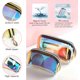 thumbnail image 4 of Kit de 2 uds., bolsa de maquillaje holográfica, bolsa de tocador de plástico suave, bolsa de cosméticos de almacenamiento de lujo Multicolor transparente TUNC Sencillez, 4 of 5