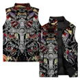 thumbnail image 4 of Chaleco con impresión digital 3D personalizado Chaleco sin mangas para hombre cómodo y cálido Chalecos para hombre modernos y versátiles Ropa para hombre, 4 of 5