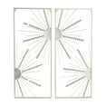 thumbnail image 6 of CosmoLiving by Cosmopolitan Gold Metal Half Moon Mirror Geometric Wall Decor with Gold Frame (2 Count), 6 of 7
