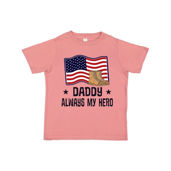 Inktastic Military Daddy Always My Hero Boys or Girls Toddler T-Shirt