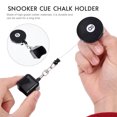 thumbnail image 3 of WRITWAA Cylindrical Pool Chalk Holder For Billiards Black Rubber 1Pack, 3 of 7