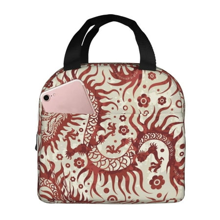 Insulated Lunch Bag for Women Men - Dragons1 Leakproof Cooler Lunch Box for Women Men  Lunch Tote Bags for Work School Picnic Travel