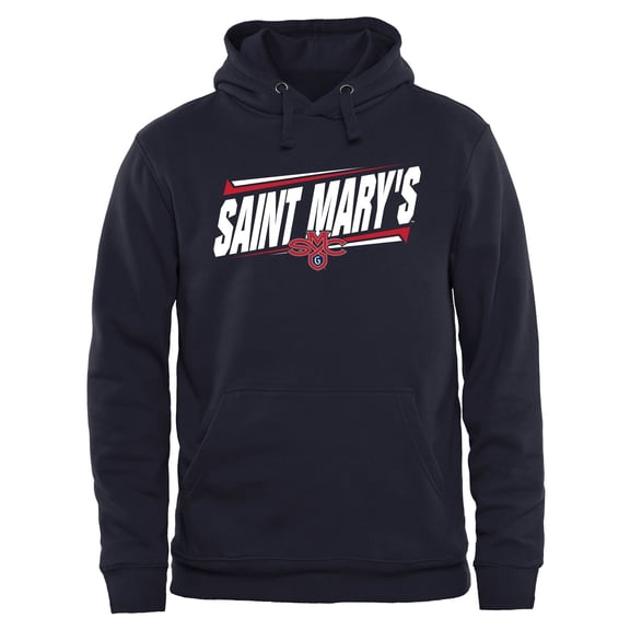 Men's Navy Saint Mary's Gaels Double Bar Pullover Hoodie