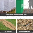 thumbnail image 4 of NAWAY 20'x10'x7' Outdoor Walk-in Greenhouse,Watering System,1 Zipper Door,6 Roll-up Windows,Thickened Galvanised Steel,White, 4 of 6