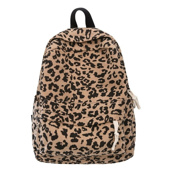 Aesthetic Backpack Student School Bag Travel Backpack Large Capacity Laptop Daypacks Leopards Print Backpack Preppy Bag