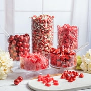 Red Candy Buffet - Includes Hershey's Kisses, Candy Coated Popcorn, Lollipops & More - Red Graduation Candy Buffet