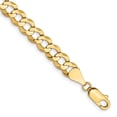 thumbnail image 3 of 14k 7.2mm Solid Polished Light Flat Cuban Chain (Weight: 8.87 Grams, Length: 7 Inches), 3 of 4