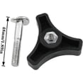 thumbnail image 3 of 2PCS Lawn Mower Handrail Handle Screws Black Plastic Triangle Handle Knob Nut Screws for Mower, 3 of 5