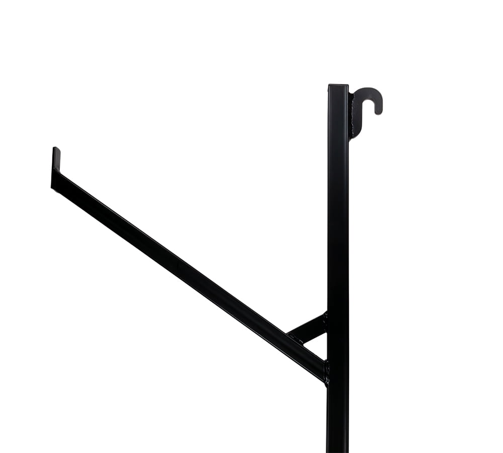 4 Pack Shipping Container Pipe Rack w/ Workbench - 29-1/8"(L) x 53-1/8"(H), 550 lbs WLL Black Powder Coated Steel Rack for Trailer Containers - Welded Hook, Easy Installation