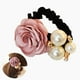 thumbnail image 1 of GOOHOCHY Coletero con cinta de satén y rosas para mujer (rosa), 1 of 6