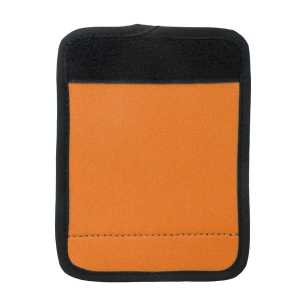 OKBY Cubierta de la manija de la Maleta-Rectángulo de Neopreno Caja de Equipaje Suave Cubierta de la manija de la Puerta del automóvil Manijas envolventes Maleta Etiquetas de Viaje(Naranja)