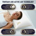 thumbnail image 4 of Royal Therapy Traditional Queen (pack of 4) Memory Foam Pillow – Adjustable Shredded Foam Pillow for All Sleep Positions – Medium Firm Support with Bamboo Cover – CertiPUR-US & OEKO-TEX Certified, 4 of 7