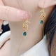 thumbnail image 5 of HomeKingdee Blue Diamond Earrings for Women - Long Fringed Alloy Fashion Earrings for Wedding, Party, Daily Wear, 5 of 5