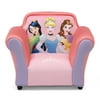 Disney Princess Upholstered Chair with Sculpted Plastic Frame by Delta Children, Pink