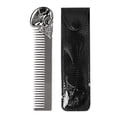 thumbnail image 2 of Peine de barba para hombres Macarena Plantilla a la barba de bolsillo Plata, 2 of 8