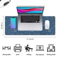 thumbnail image 5 of Long Mouse Pads for Desk,Sun Moon Cloud Star Pattern Desk Mats on Top Of Desks, Desk Mouse Pad Extra Large with 3mm Non-Slip Base and Stitched Edge for Gaming,Office,Work,Home 31.5"x11.8", 5 of 6