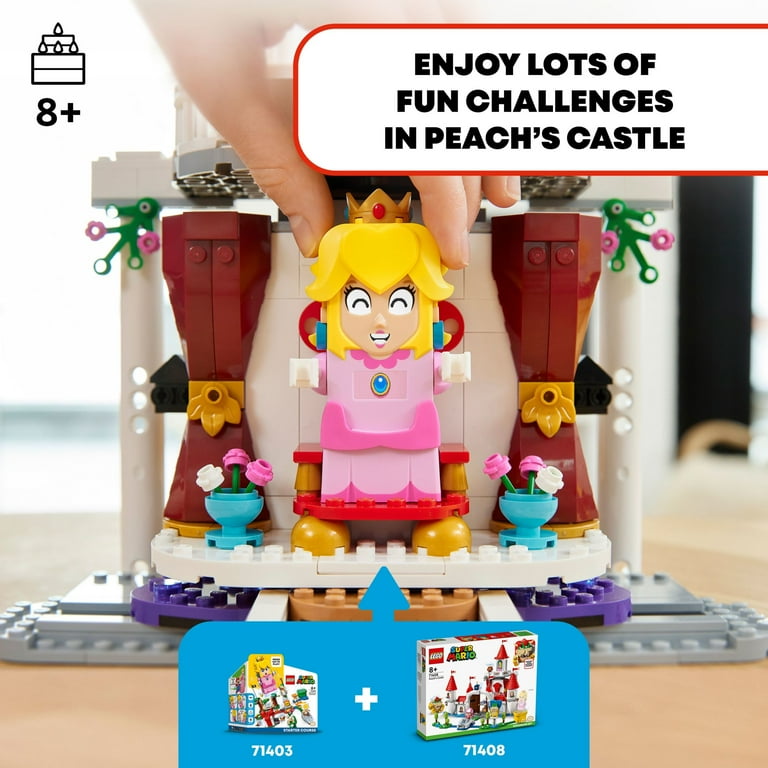 LEGO Super Mario 71408: Peach's Castle Adventure Set with Bowser