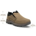 thumbnail image 3 of Fittington Mens Slip on Hiking Shoes Casual Outdoor Trainers Loafer, Khaki Color, 3 of 10