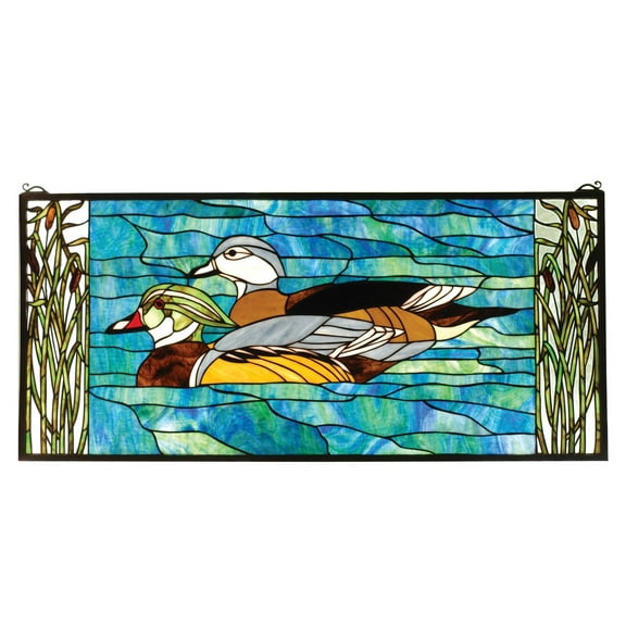 Meyda Tiffany 77712 Stained Glass Tiffany Window From The Sportsman Collection - Tiffany