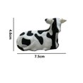 thumbnail image 2 of Meticulous Dairy Cow Model Figurine - Realistic Black & White Cow Ornament, Precision Printed Plastic Desktop Decoration, Sturdy & Non-Toxic, Unique Birthday Gift for Farm Animal Lovers color, 2 of 2