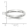 thumbnail image 3 of Platinum Solid Polished 3mm Comfort-Fit Wedding Band Ring Size 11.5 Wedding Band for Women and Men, 3 of 5