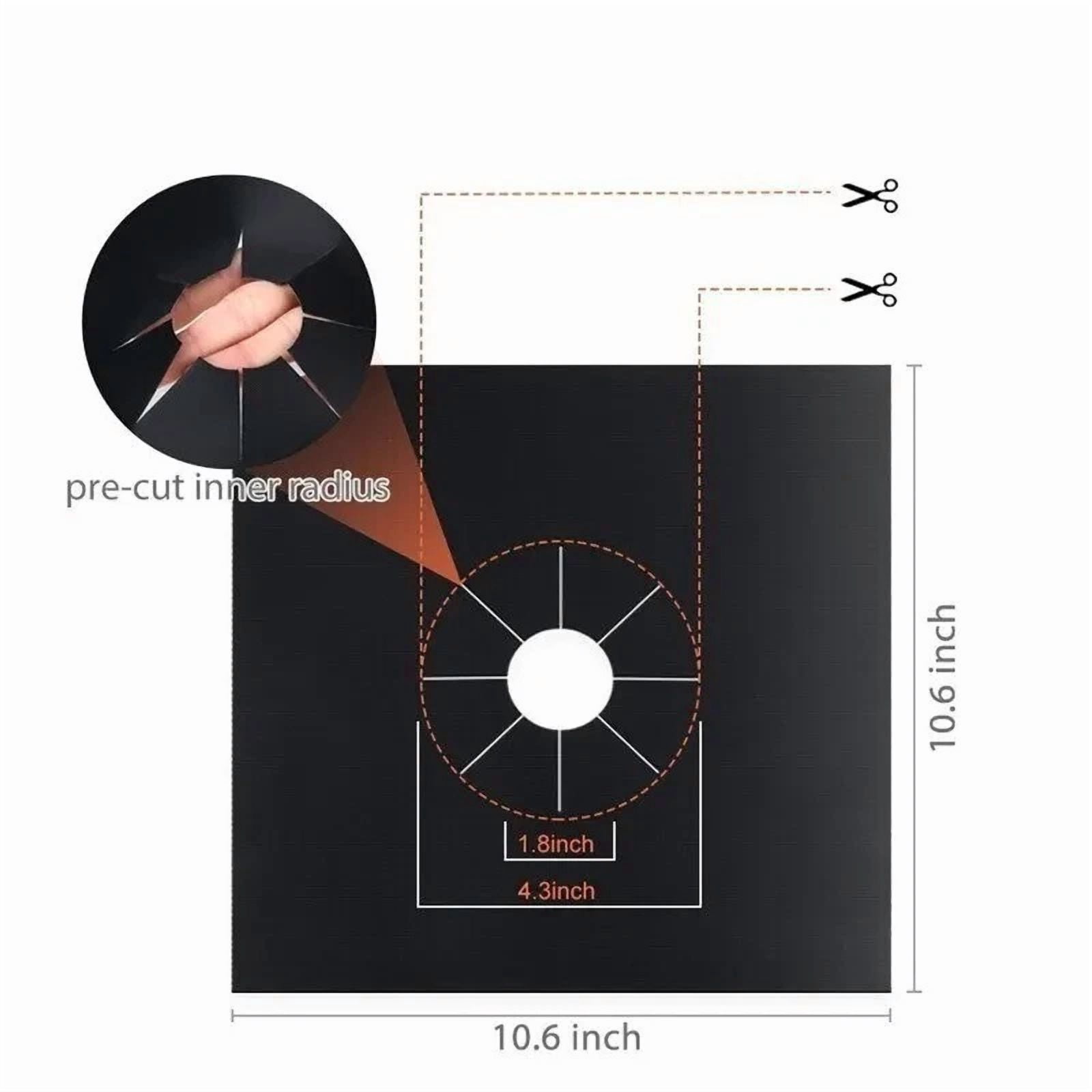 CRESTIN- 4Pcs Gas Stove Protect Cooker Cover Liner Clean Mats Pad For Kitchen Stovetop
