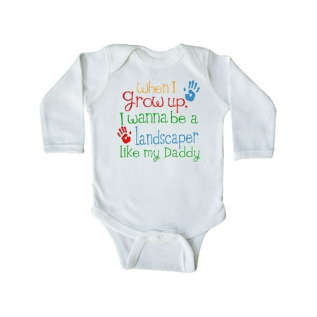 

Inktastic Landscaper like Daddy Gift Baby Boy or Baby Girl Long Sleeve Bodysuit