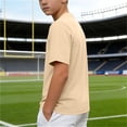 thumbnail image 6 of Guluxicc Basic Athletic T Shirts for Kids Boys Mesh Grid Summer Quick Dry Breathable Tee V Neck Tops, 6 of 8