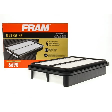 FRAM Ultra Premium 40,000 Mile Air Filter, 6690 for Select Toyota Vehicles