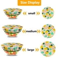 thumbnail image 4 of Wosthever 3 piezas de cubiertas para cuencos, almacenamiento de alimentos, hogar, interior, exterior, comedor, cocina, reutilizable, lavable, Mostrada, 4 of 6