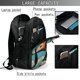 thumbnail image 4 of Fotbe Blue Watercolor Duck Mochila con Estampado y Puerto USB para Hombre y Mujer, Mochila Antirrobo, Mochila de Viaje, Mochila Escolar, Mochila Universitaria, 4 of 7