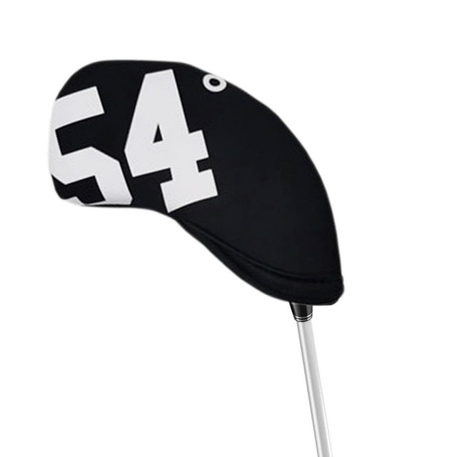 Baohd 7Pcs Golf Club Headcover Iron Head Cover Protector Sleeve White Angle Black