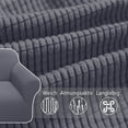 thumbnail image 3 of Funda elástica de sofá moderna, funda de jacquard elástica para sofá, protector para sala de estar para perros y mascotas (1 plaza, gris), 3 of 6