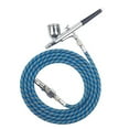 thumbnail image 6 of Airbrush Hose 1/8" to 1/4" Compressor Tool ,1.8 M 5.9 Ft ,Durable Air Compressors ,Premium Nylon Braided Standard Tube Adapter Brush Blue, 6 of 6