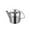 Silver1, variant on Durable Stainless Steel Teapot Spill Proof Design Ideal for Coffee and Tea Serving in Homes and Restaurants Kettle with Short Spout for Easy Pouring