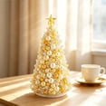 thumbnail image 4 of DIY Beaded Christmas Tree Kit, Sparkling Holiday Craft Set with Pearls, Crystals & Beads, Handmade Christmas Decoration for Adults, Yellow, 4 of 6