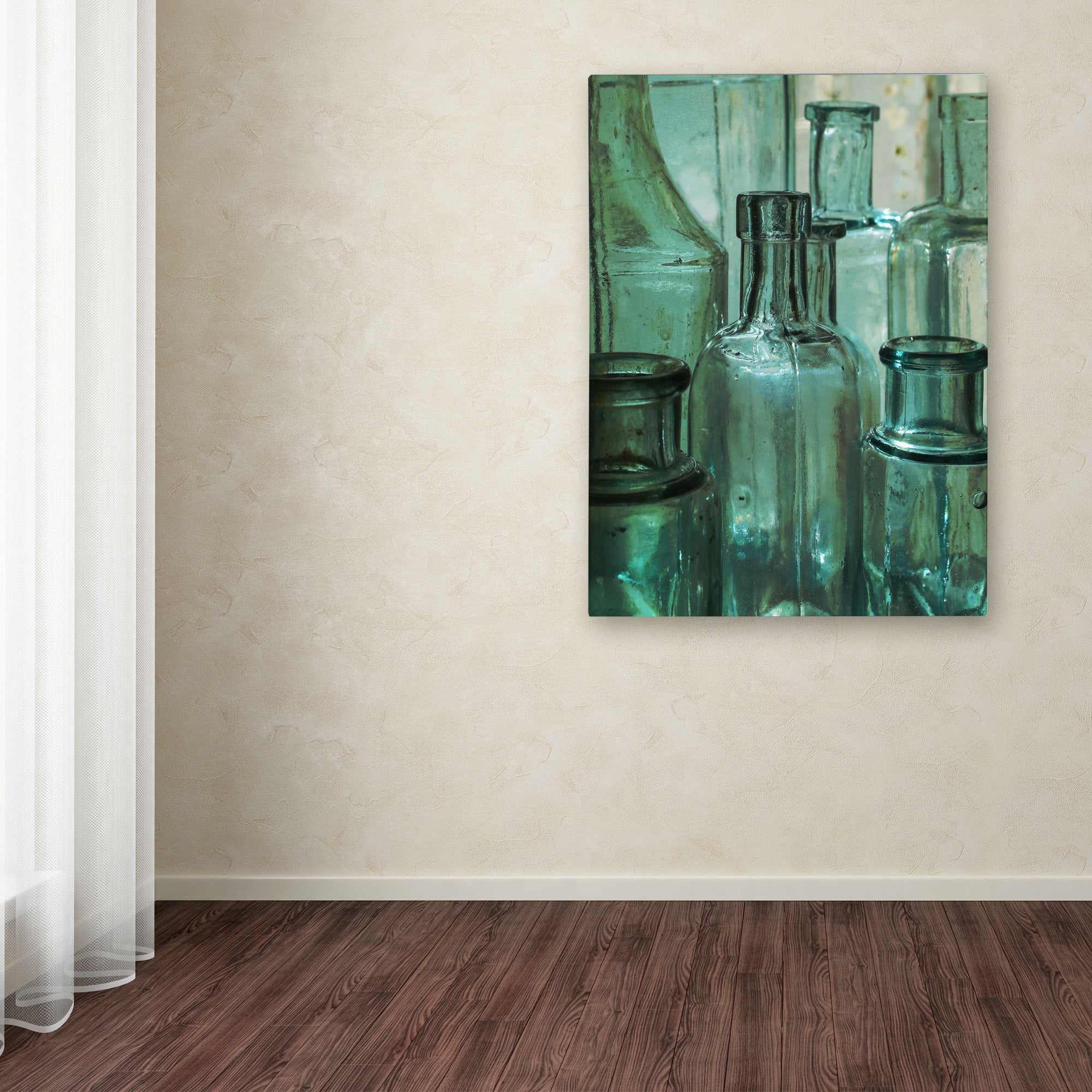 Trademark Fine Art "Antique Bottles" Canvas Art by Patty Tuggle