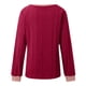 thumbnail image 5 of MHFRRA Camisetas Casuales para Mujer, Corte Holgado, Manga Larga, Cuello Redondo, Jersey Elegante y Cómodo, Ropa Informal para Uso Diario. Rojo, 5 of 5