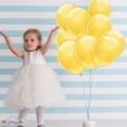 thumbnail image 7 of PMU 11 Inch Round Crystal Yellow Latex Balloon Pkg/50, 7 of 7