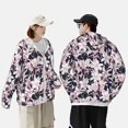 thumbnail image 4 of Daiia Lilies Flowers UPF 50+ Sun Protection Hoodie Jacket Lightweight Long Sleeve Sun Shirt for Women Men with Pocket Hiking Outdoor-Small, 4 of 7