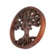 thumbnail image 2 of Zeckos Placa de pared de madera de árbol de la vida de caoba tallada a mano Zeckos SKW17195, 2 of 4